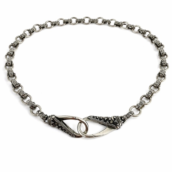 John Hardy Vintage Sterling Silver 18in Link Necklace 925 Rare Collectible - Picture 9 of 9